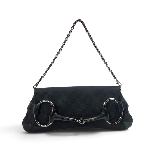 Gucci Horsebit Monogram Clutch